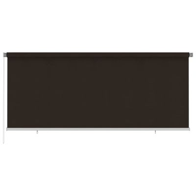 vidaXL Vonkajšia zatemňovacia roleta 350x140 cm hnedá HDPE