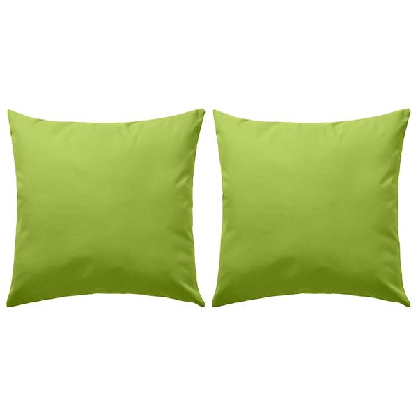 vidaXL Vankúše do exteriéru 4 ks jablkovo-zelené 45x45 cm