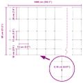 vidaXL Divoký plot 1000 x 80 x 0,18 cm Železo Horúce zinkovanie