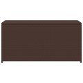 vidaXL Záhradný úložný box hnedý 120x50x60 cm polyratanový