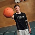 Tričko Oversized Varsity Black - GymBeam, veľkosť S, 92 % polyester 8 % elastane