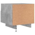 vidaXL Nočné stolíky s LED svetlami 2 ks betónovo sivé 40x39x37 cm