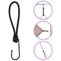 vidaXL Bungee šnúry s háčikmi 25 ks 17 cm