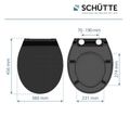 Schütte SLIM BLACK| Duroplast, Soft Close