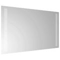 vidaXL Zrkadlo do kúpeľne s LED Priehľadná 60 x 30 cm tvrdené sklo