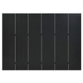 vidaXL Paraván so 6 panelmi, čierny 240x180 cm oceľ
