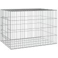 vidaXL Klietka pre králiky 78x54x54 cm pozinkované železo