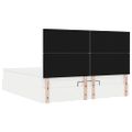 vidaXL Osmanský rám postele s matracom biela 160x200 cm umelá koža