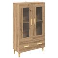 vidaXL Highboard Remeselný dub 70 x 31 x 115 cm Kompozitné drevo