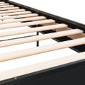 vidaXL Posteľný rám čierny 75x190 cm kompozitné drevo a kov