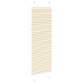 vidaXL plisovaná roleta krémová 50x100 cm Šírka látky 49,4 cm