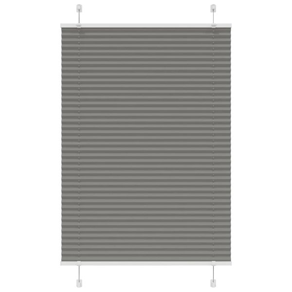 vidaXL plisovaná roleta antracit 85x150 cm Šírka látky 84,4 cm