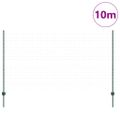 vidaXL Euro oplotenie s pilierom 10 x 1,4 m PVC potiahnutá oceľ Zelená