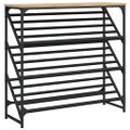 vidaXL Regál na topánky dub sonoma 90x30x85 cm kompozitné drevo