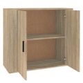vidaXL Komoda dub sonoma 80x33x70 cm spracované drevo