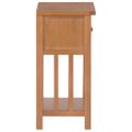 vidaXL Stolík na časopisy so zásuvkou 35x27x55 cm dubový masív
