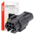 Sada elektrických konektorov vodotesných 3 PIN 2,2 mm AMiO-04347