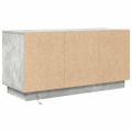 vidaXL TV skrinka s LED svetlami betónovo sivá 100x41x50 cm