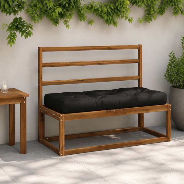 vidaXL Vankúš na paletu VIANEN 100% polyester Čierna 120 x 40 x 12 cm