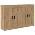 vidaXL Závesná skrinka 2 pcs Remeselný dub 69,5 x 34 x 90 cm