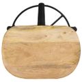 vidaXL Barové stoličky 2 ks 52 cm mangovníkový masív