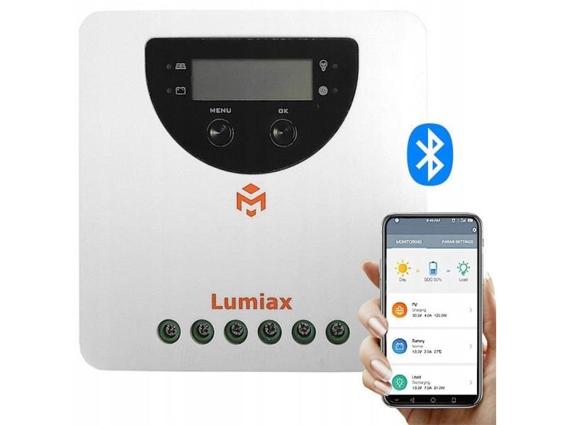 Solárny regulátor MPPT Lumiax MC2010BT, 12-24V/20A, bluetooth