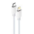 Maxlife MXUC-05 kábel USB-C - Lightning 1,0 m 20W biely
