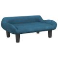 vidaXL Pelech pre psa modrý 70x40x24 cm zamat