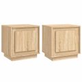vidaXL Nočné stolíky 2 ks dub sonoma 44x35x45 cm spracované drevo