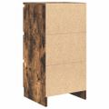 vidaXL Komoda dymový dub 37,5x35x76 cm spracované drevo