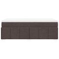 vidaXL Boxspring posteľ s matracom tmavohnedá 100x200 cm látka