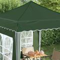 vidaXL Prístrešok na párty 195 x 195 x 245 cm Zelená Oxfordská látka
