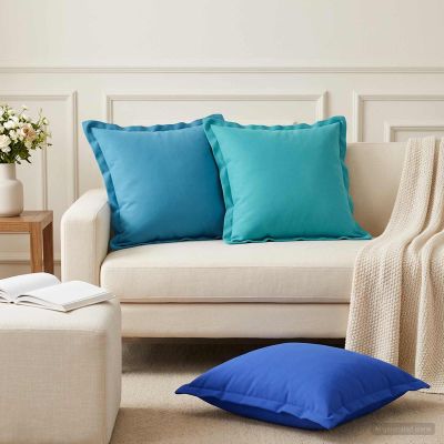 vidaXL Poťah na podložku 2 ks HOUTEN Svetlomodrá 50 x 50 cm Polyester