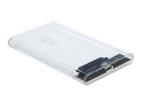 Kryt úložiska - 2,5" - SATA 6Gb/s - USB 3.1 (Gen 2) - priehľadná