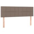 vidaXL Boxspring posteľ s matracom sivohnedý 140x190 cm látka