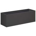 vidaXL Záhradný kvetináč Čierna 40 x 20 x 20 cm Studený valcovaný oceľ