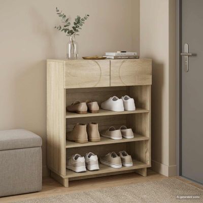 vidaXL Skrinka na topánky 73 x 38 x 87,5 cm Spracované drevo