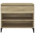 vidaXL Botník dub sonoma 70x36x60 cm spracované drevo
