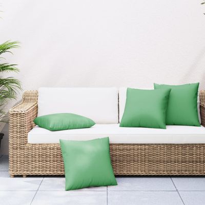 vidaXL Dekoratívne vankúše 4 ks zelené 40x40 cm látka