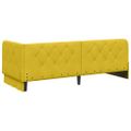 vidaXL Rohový rám postele Žltá 80 x 200 cm Zamat