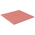 vidaXL Nástenné panely 12 ks ružové 30x30 cm zamatové 1,08 m²