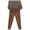 vidaXL lavička Prírodná 100 x 30 x 51 cm Recyklovaný masív