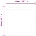vidaXL LED kúpeľňové zrkadlo 40x40 cm