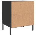 vidaXL Nočné stolíky 2 ks čierne 40x35x47,5 cm kompozitné drevo