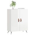 vidaXL Komoda lesklá biela 69,5x34x90 cm spracované drevo