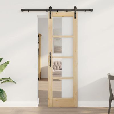 vidaXL Posuvné dvere ORKDAL Prírodná 61 x 198,5 cm