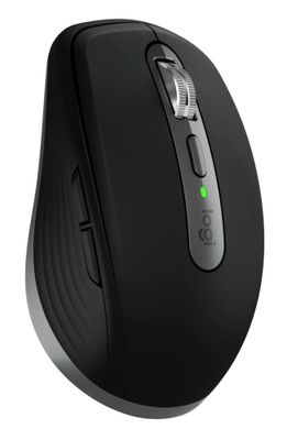 Logitech MX Anywhere 3S for Mac myš vesmírne šedá Myš, bezdrôtová, laserová, až 8000DPI, 6 tlačidiel, Bluetooth, USB, čierna