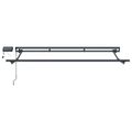 vidaXL Ručný rám markízy s LED Žltá, Oranžová, Antracitová 2,5 x 2 m