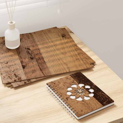 vidaXL Dekoračné panely 50 pcs Staré drevo 30 x 30 x 0,27 cm