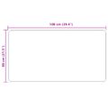 vidaXL Behúň MARSA Žltá 80 x 100 cm Polyester a PVC
